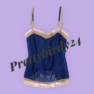 Y2K Aerie Lace Trim Satin Camisole